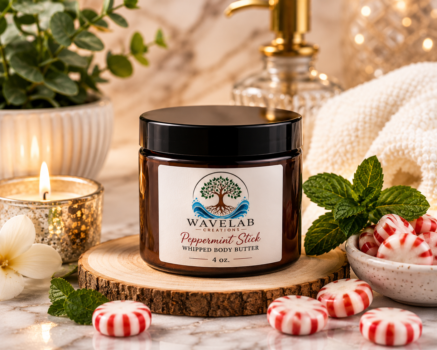 Peppermint Stick Whipped Body Butter - 4oz