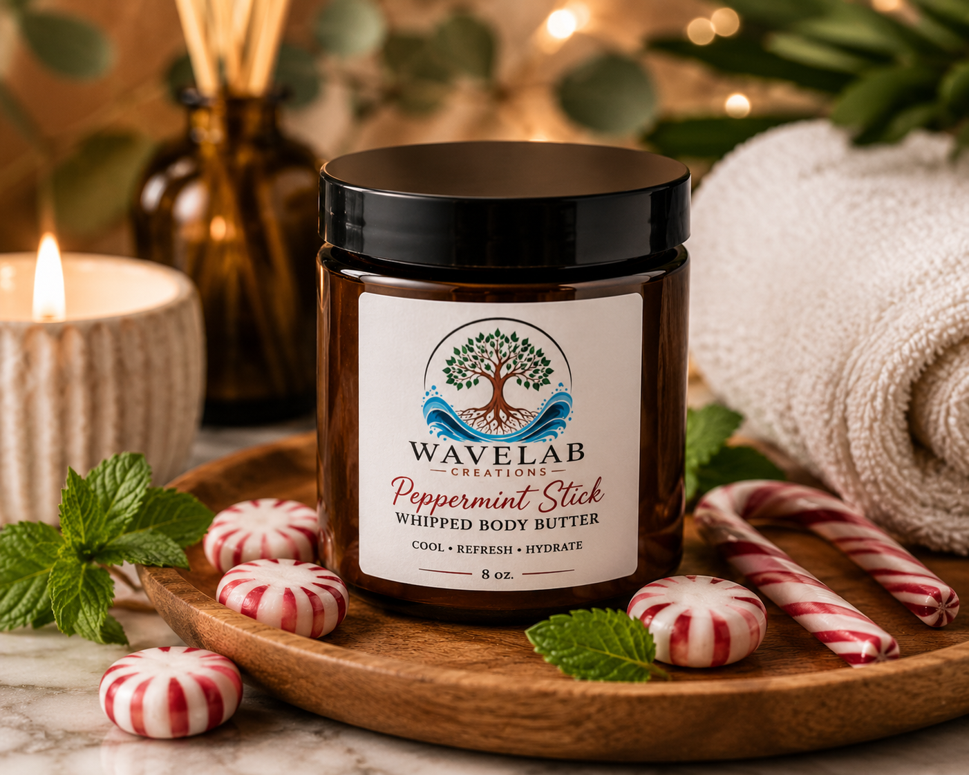 Peppermint Stick Whipped Body Butter - 8oz